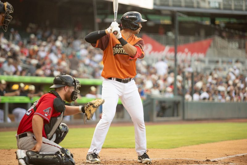 Cody Roberts takes an at-bat during an El Paso Chihuahuas game