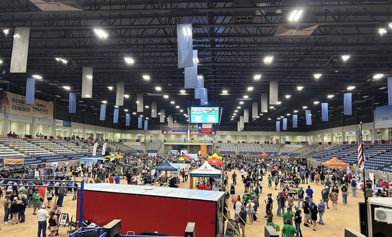 A large crowd gathers at the 30th annual Harley Party, held Saturday evening at Amarillo National Center. The event is the main fundraiser for Family Support Services.