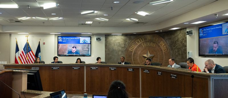 City Council gathers to discuss the city budget at El Paso City Hall in Downtown El Paso on July 31, 2025.