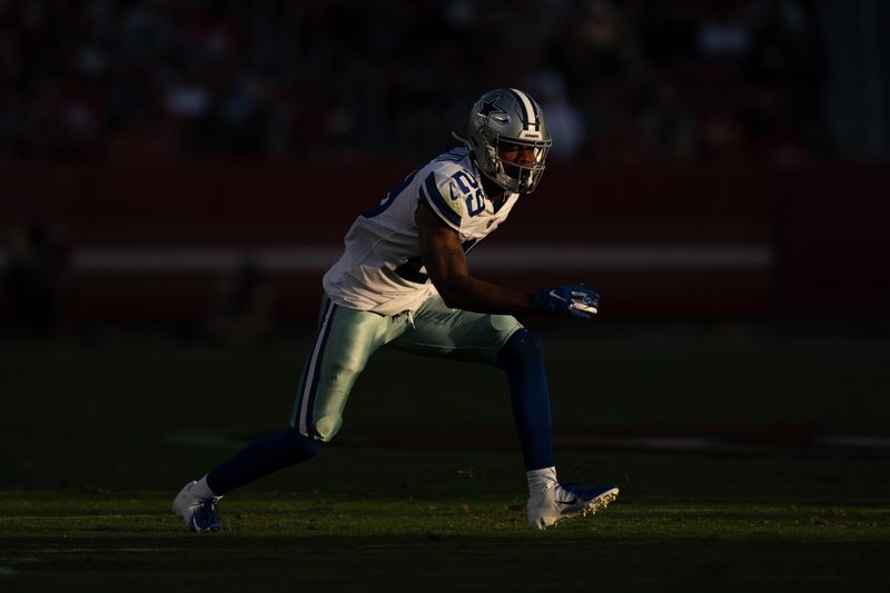August 10, 2019; Santa Clara, CA, USA; Dallas Cowboys defensive back C.J. Goodwin (29) during the second quarter against the San Francisco 49ers at Levi's Stadium. Mandatory Credit: Kyle Terada-USA TODAY Sports