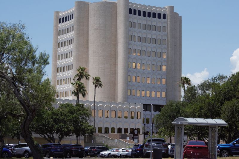 A photo of the Nueces County Courthouse taken on June 14, 2024.