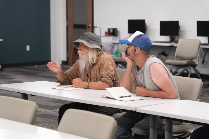 Rusty Donelson speaks during the Aug. 25 community meeting in Amarillo, where residents provided input on the search for the city’s next police chief.
