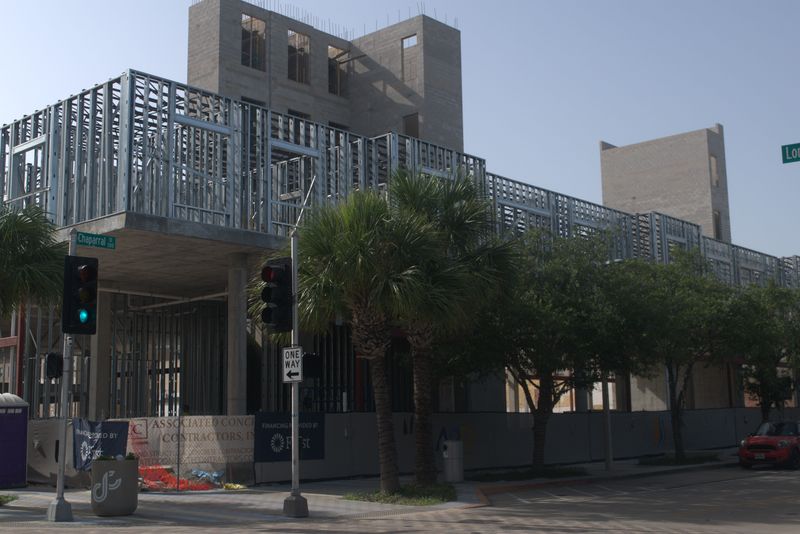 An image of the Homewood Suites hotel in downtown Corpus Christi taken on July 31, 2024.