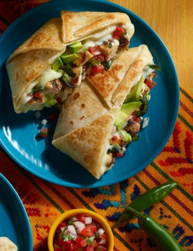 A quesadilla from El Pollo Loco.