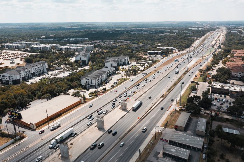 Urban sprawl along I-35 in Austin on Oct. 2, 2024.