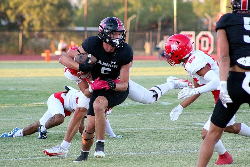 The Anson Tigers squared off against the Albany Lions in a non-district matchup of Class 2A Big Country football powers on Friday, Sept. 25, at Tiger Stadium in Anson. The Tigers emerged victorious from a defensive battle, as Anson secured a 20-6 win to improve to 5-0.