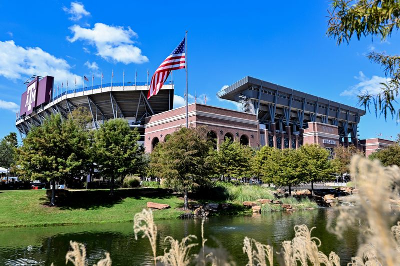 Sep 27, 2025; College Station, Texas, USA; A detail view of at Kyle Field prior to the game between the Auburn Tigers and the Texas A&M Aggies. Mandatory Credit: Maria Lysaker-Imagn Images