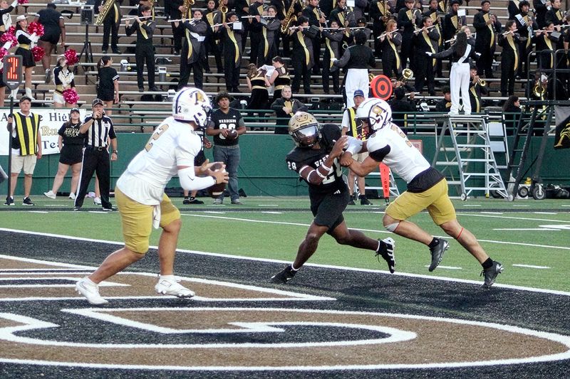 The Abilene High Eagles battled the Amarillo High Sandies in a District 2-5A DI showdown in Week 6 of the 2025 Texas high school football season Friday, Oct. 3, at Shotwell Stadium in Abilene. The Eagles used a second-half shutout to earn a 24-21 comeback win.