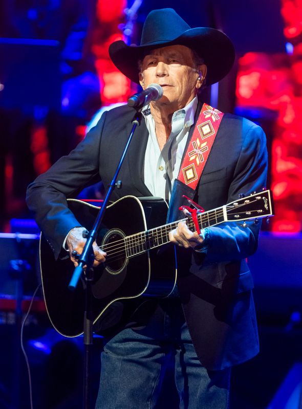 George Strait performs during the 2025 Country Music Hall of Fame Medallion Ceremony at the CMA Theater Sunday, Oct. 19, 2025.
