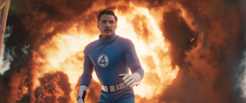 Pedro Pascal as Reed Richards / Mister Fantastic in "Fantastic Four: First Steps."