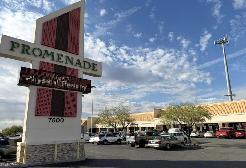 The 70,000 square-foot Promenade shopping center, with 27 tenants, is at 7500 N. Mesa St., and Remcon Circle in West El Paso, as seen Oct. 22.