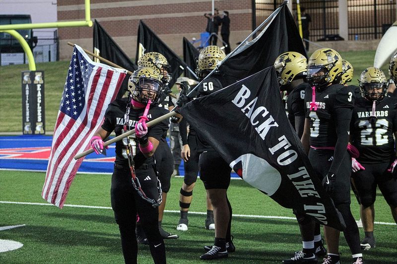The Abilene High Eagles faced off against the Lubbock Monterey Plainsmen in Week 10 of the 2025 Texas high school football season Friday, Oct 31, at Shotwell Stadium in Abilene. Abilene High seized a 42-34 win over Monterey and its third straight District 2-5A DI title.