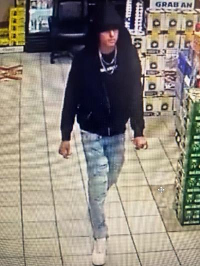 Officials describe the suspect as a Hispanic male, possibly a teenager or in his early 20s, wearing a black hoodie, blue, ripped jeans and white high-top tennis shoes. It is unclear whether he left on foot or in a vehicle.