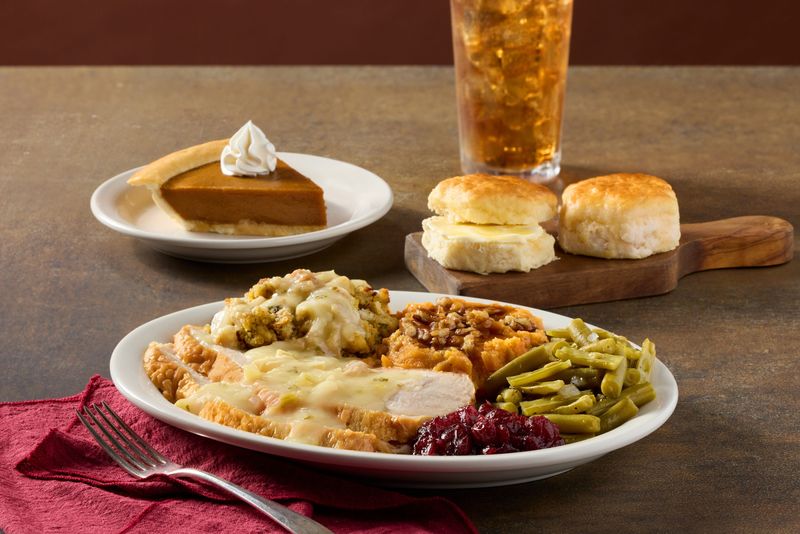 Cracker Barrel will be open on the holiday and is also offering its heat and serve meals for Thanksgiving 2025.