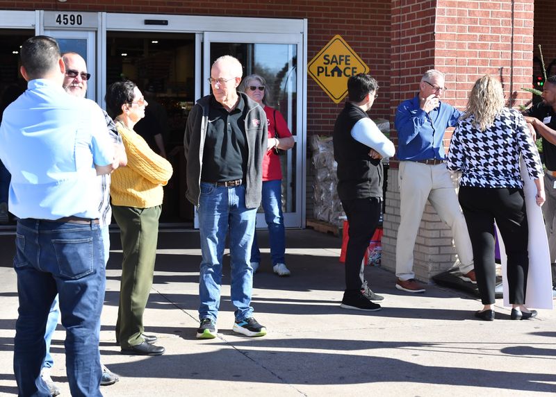 Guests arrive for the 2025 Red Kettle Bell Ringing Campaign kickoff, on Friday, Nov. 21, 2025 at Market Street. The Salvation Army of Wichita Falls hosts the event to help raise funds that support the organization.