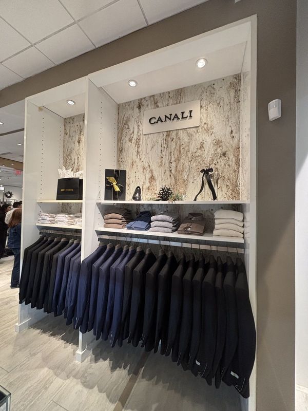 The newly opened and expanded Union Fashion store at The Shoppes at Solana includes a new Canali section featuring men's high end Italian fashion.
