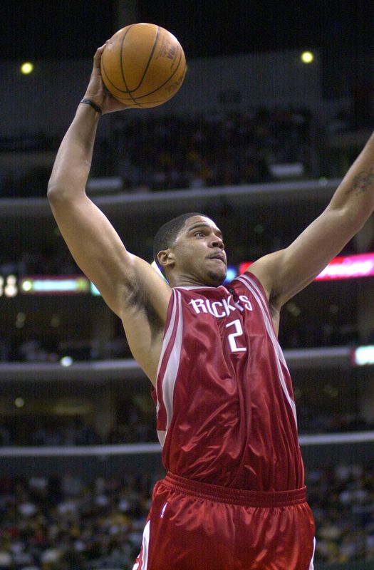 Dec. 25, 2003, Los Angeles, CA, USA; Houston Rockets forward Maurice Taylor (2) dunks the ball during the game against the Los Angeles Lakers at the Staples Center. Mandatory Credit: Kirby Lee/Image of Sport-USA TODAY Sports