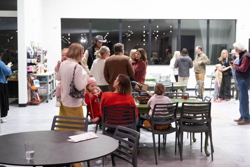 Guests gather inside the PARC’s new facility during Tuesday’s grand opening celebration in downtown Amarillo.