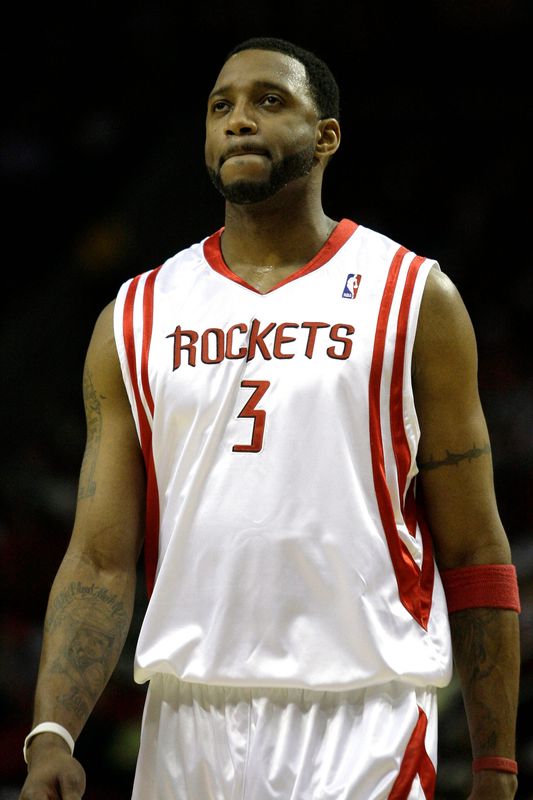 Dec 15, 2009; Houston, TX, USA; Houston Rockets guard Tracy McGrady (3) during the game against the Detroit Pistons in the first quarter at the Toyota Center. Mandatory Credit: Brett Davis-USA TODAY Sports