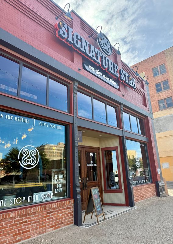 Signature Stag, a men's clothing retailer, opened at 19 E. Concho Ave. on Nov. 28, 2025.