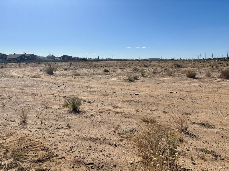 An empty lot on Zaragoza Road in East El Paso marks the future location of an affordable housing development for seniors.