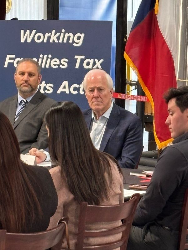 U.S. Senator John Cornyn, R-TX, met with local small business owners and employees to hear from them on how the Working Families Tax Cuts Act will help their families and businesses on Tuesday, Jan. 20, 2026.