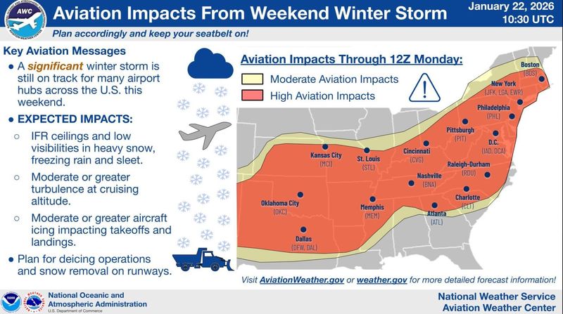 Parts of Texas could see aviation impacts from the winter storm expected to slam into Texas over the weekend.