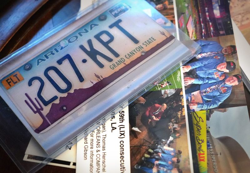 Kennebunk, Maine's Don Crisman, a member of "Never Miss a Super Bowl Club" was determined that his license plate - 207 KPT - on his rental car in Super Bowl XLIX was a good omen. The New England Patriots beat the Seattle Seahawks, 28-24 on a last-second goal-line interception by Malcolm Butler.