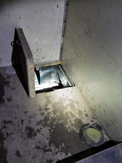 Human smugglers dug a tunnel from Juárez to an El Paso storm drain. They would park a truck on top of the manhole cover and load migrants into a trap door on the bottom of the truck.
