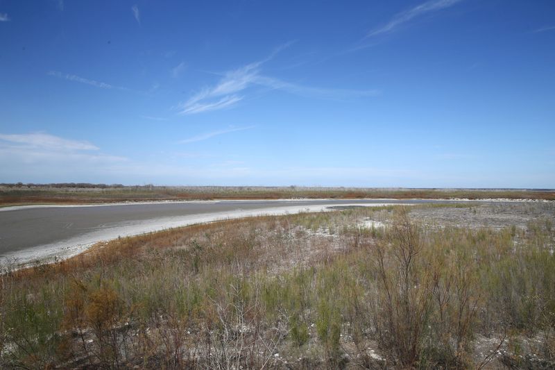 A view of Choke Canyon Reservoir from an overlook near the Calliham Boat ramp on Feb. 8.