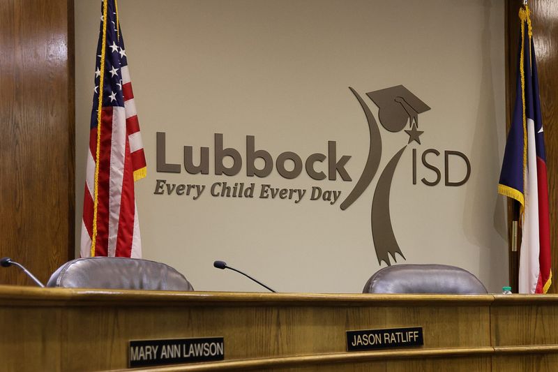 The Lubbock Independent School District Board of Trustees' board room as seen on Feb. 11, 2025, in Lubbock, Texas.