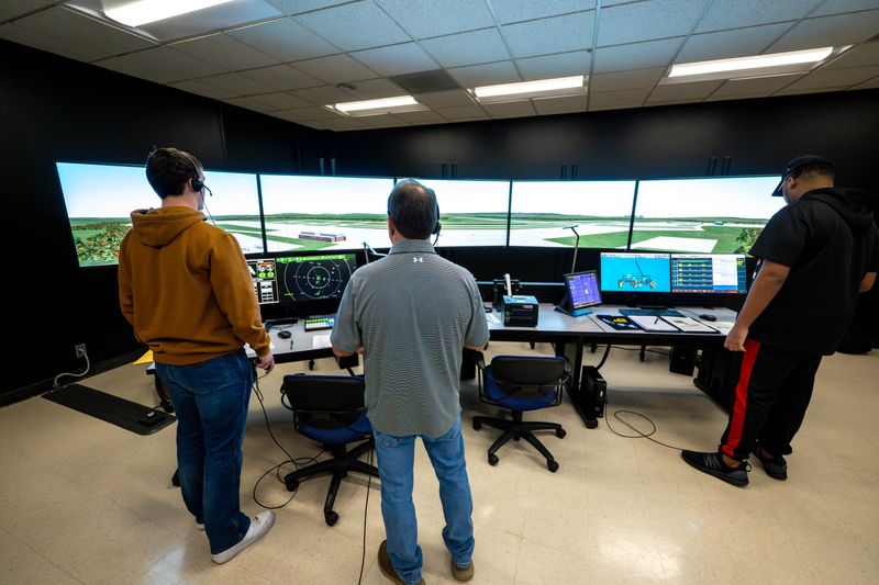 Air Traffic Operations students at Angelo State University have began training in a newly established simulator lab.