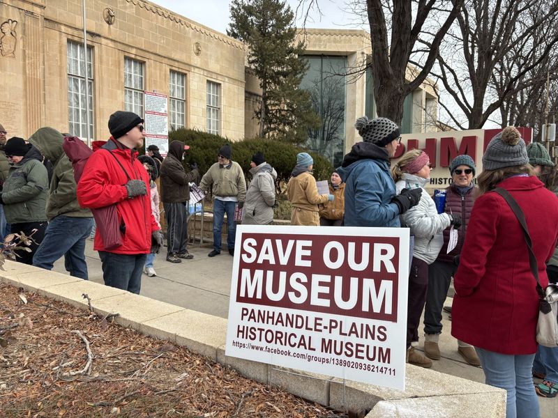 Crowd at the PPHM rally to Save Our Museum held January 17, in front of the now shuttered symbol of history and our past.