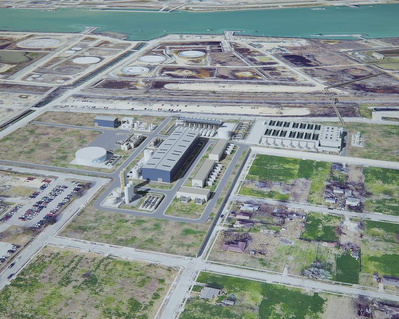This rendering provides a general view of the overall site for the proposed Inner Harbor desalination plant in Corpus Christi, according to Efrain Rodriguez, vice president of business development at Acciona Aqua Corporation.
