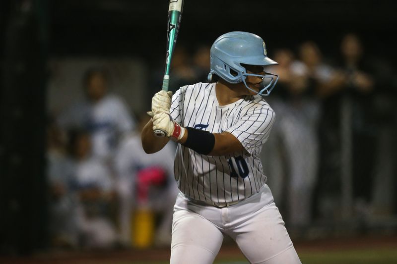 Carroll's Talina Valdez awaits the pitch from Gregory-Portland's Emily LaFavers during a District 29-5A softball game at Cabaniss Softball Field on Feb. 24, 2026.