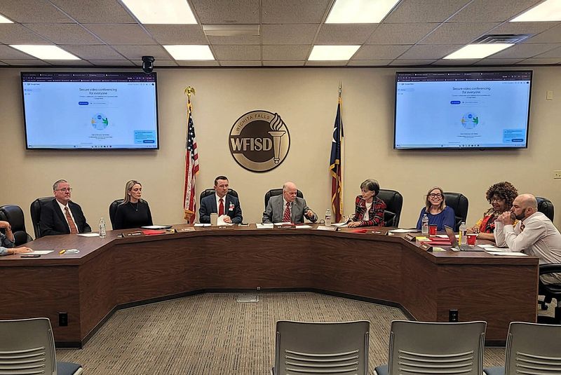 The Wichita Falls ISD Board of Trustees on March 5, 2026.