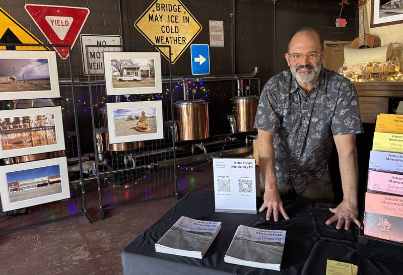 Photographer and zine author Craig Kilgore shows 20-plus years of his art at the Old Tascosa Brewery during a one-day showing in Amarillo. Kilgore traveled Route 66 20 years ago and decided to go back to see how it had changed before the centennial celebration.