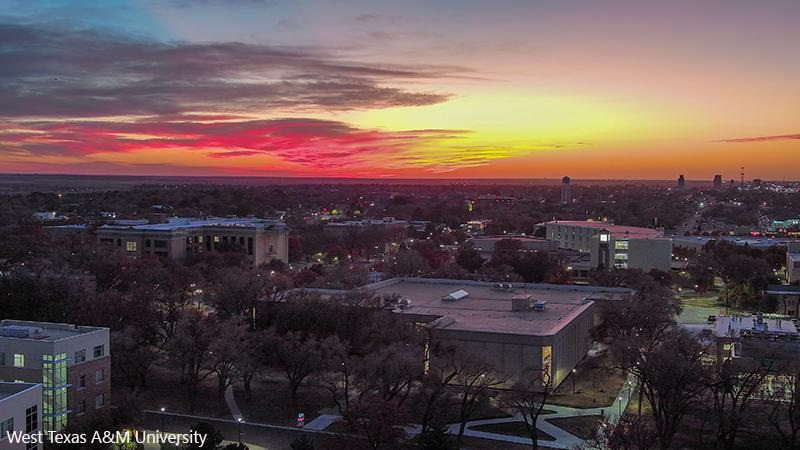 The campus of West Texas A&M University in Canyon.