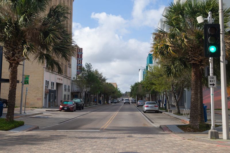 Chaparral Street in downtown Corpus Christi is seen on March 25.