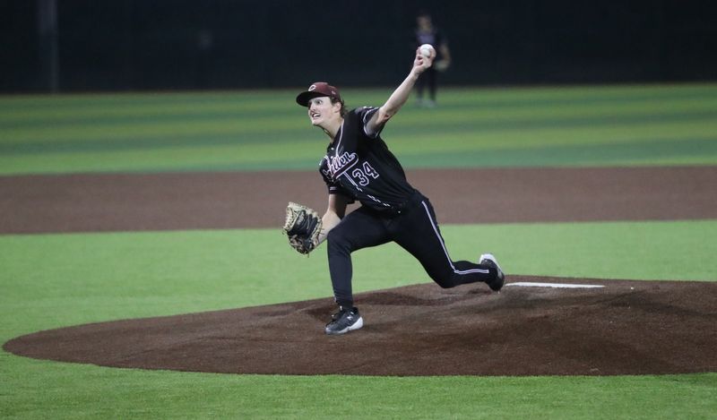 Calallen pitcher Coll Carroll pitches against Tuloso-Midway during Friday's District 31-4A game on March 27, 2026.