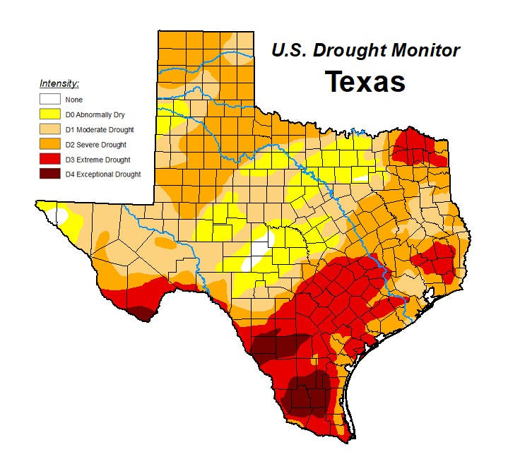 Dry conditions have sparked Drought Watch designations for some Texas reservoirs.