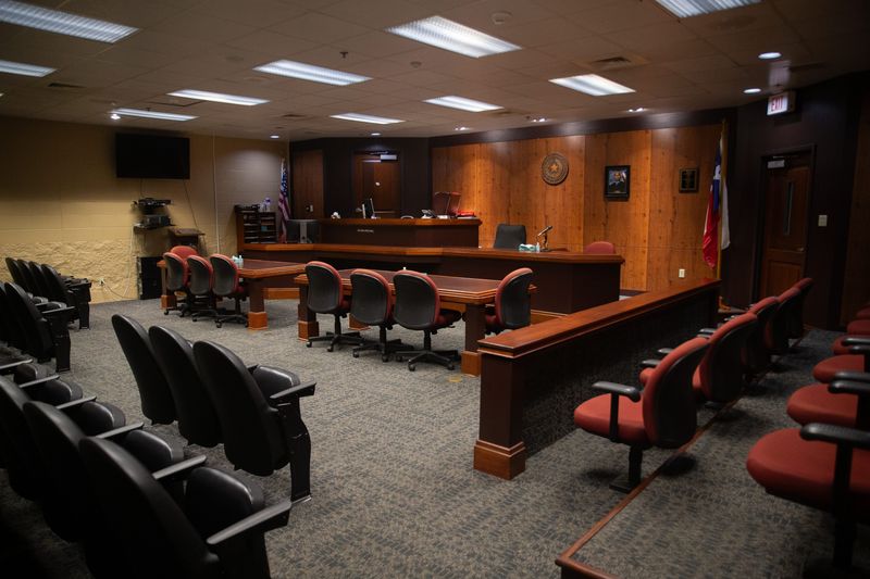 The Honorable Carl E. Lewis Memorial Courtroom at the Nueces County Juvenile Justice Center in Corpus Christi.