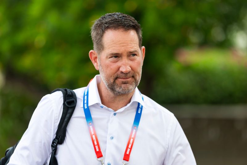 Mar 31, 2026; Phoenix, AZ, USA; Dallas Cowboys head coach Brian Schottenheimer during the 2026 NFL Annual League Meeting at the Arizona Biltmore. Mandatory Credit: Mark J. Rebilas-Imagn Images