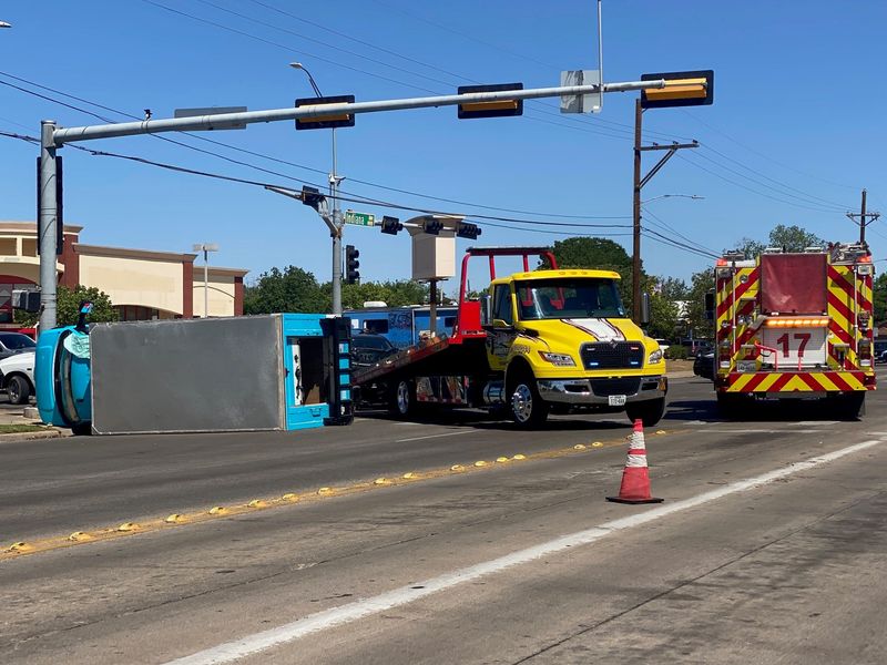 A plumbing company truck was among two vehicles involved in a two-vehicle crash late Wednesday morning near Indiana Avenue and 50th Street in central Lubbock.