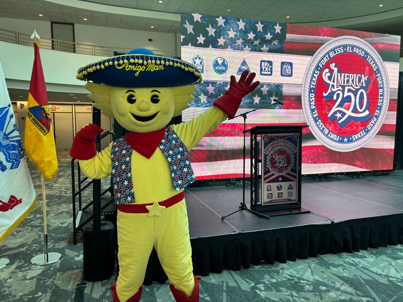 Representatives from the city including the Amigo Man announced plans for the El Paso's America 250 weeklong celebration this summer.