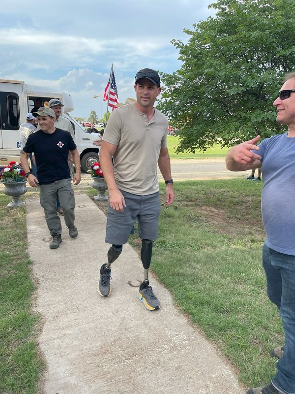 Jesse Cottle arrived at the Circle Bar Ranch Thursday, April 16 for the Big Country Veterans Helicopter Hog Hunt.