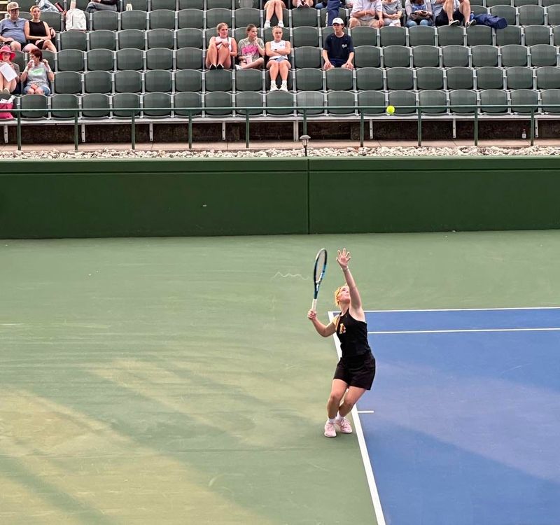 Ascension Academy sophomore Tinley Stauffer won the TAPPS 2A state championship in Girls Singles.