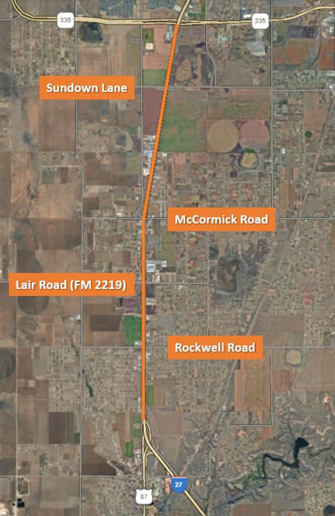 Construction continues on the six-lane expansion of I-27 between Amarillo and Canyon.