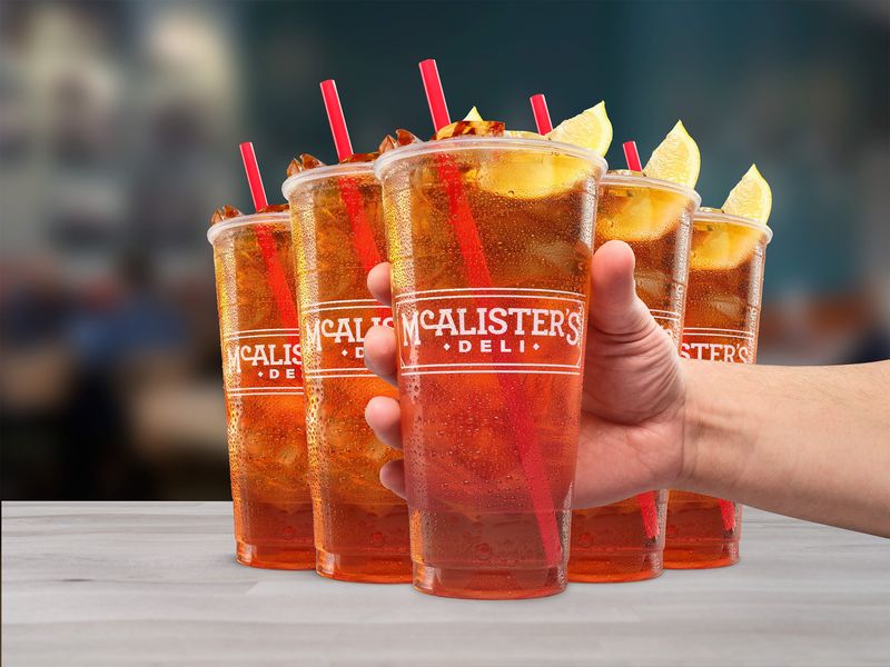 At McAlister's Deli, teachers get one free Sweet or Unsweet Tea on May 4-8, no purchase necessary.