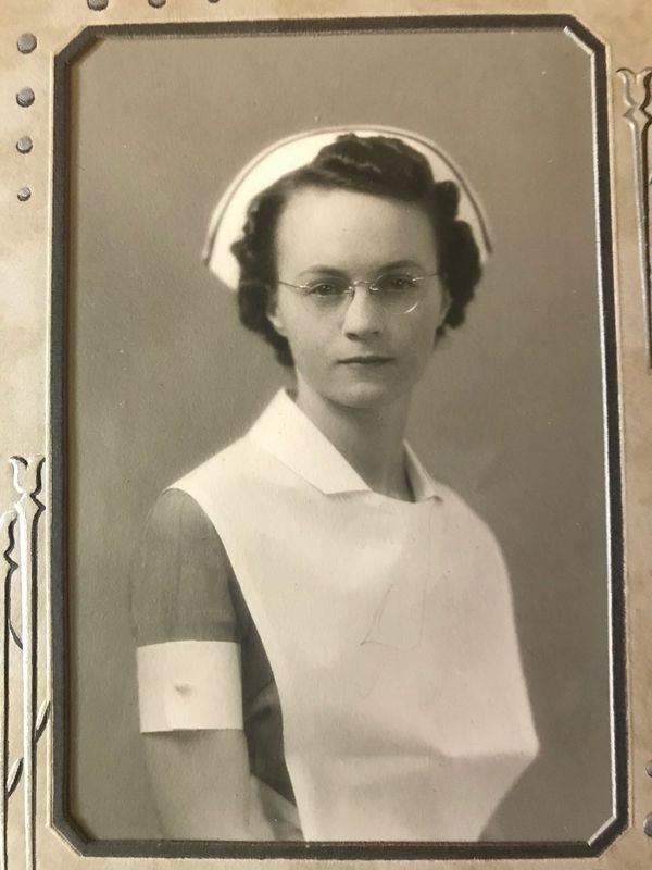 Emma Landrum Nelson worked as a nurse at Lubbock Sanitarium during the late 1930s and early 1940s.
